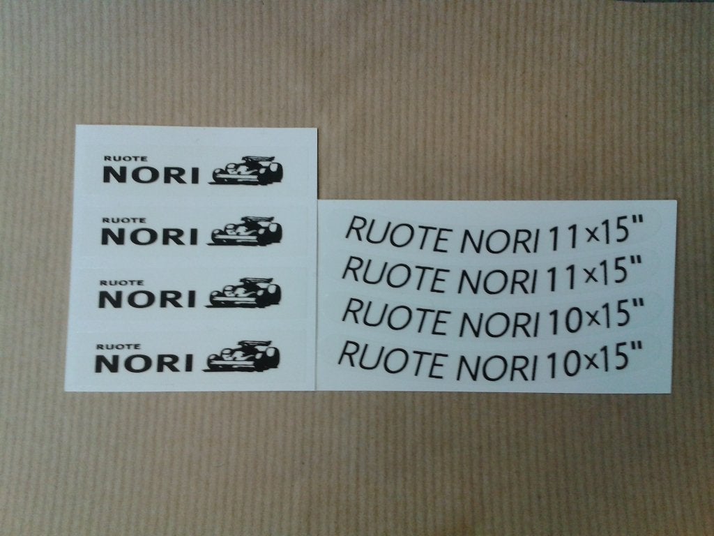 131 Abarth Gr4 Nori 10J e 11J Stickers, Sticker, Gomme Set, Ophalen of Verzenden