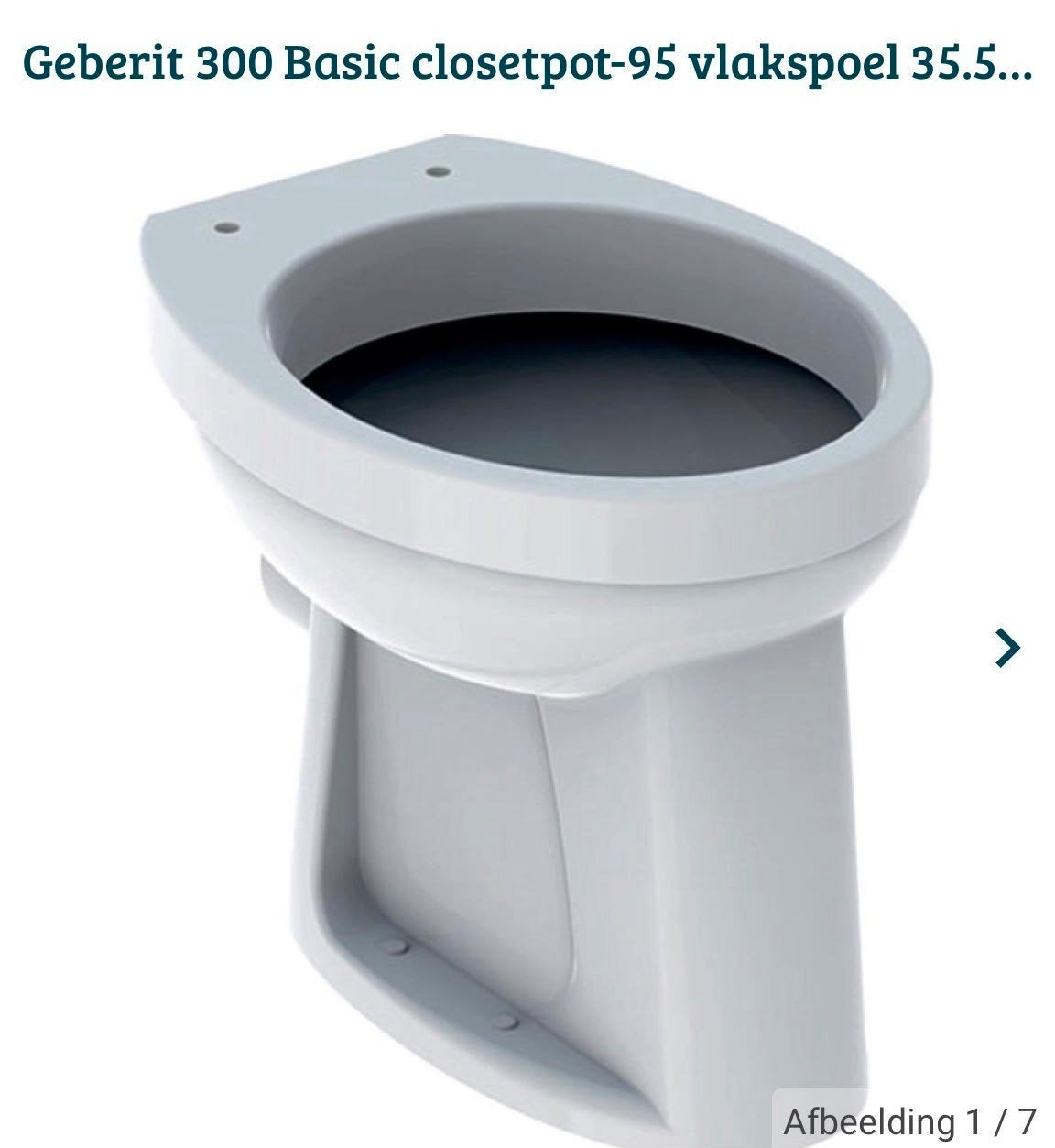 Nieuwe Geberit pk 300 basic van 167,30 nu 75,00., Ophalen, Nieuw, Steen, Toilet