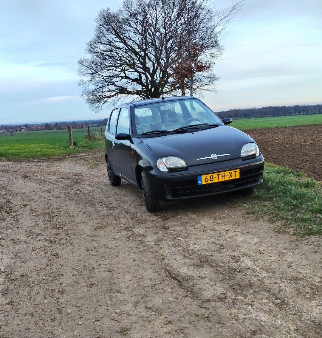 Auto Fiat Seicento 1.1 2006 Zwart zuinige auto, Ophalen of Verzenden, Nieuw, Fiat, Spatbord