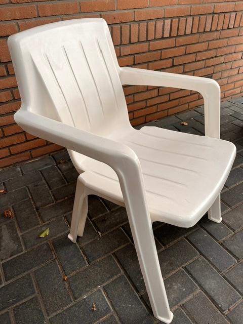 4 stuks tuinstoelen (originele JARDIN), Ophalen, Gebruikt, Kunststof, Stapelbaar
