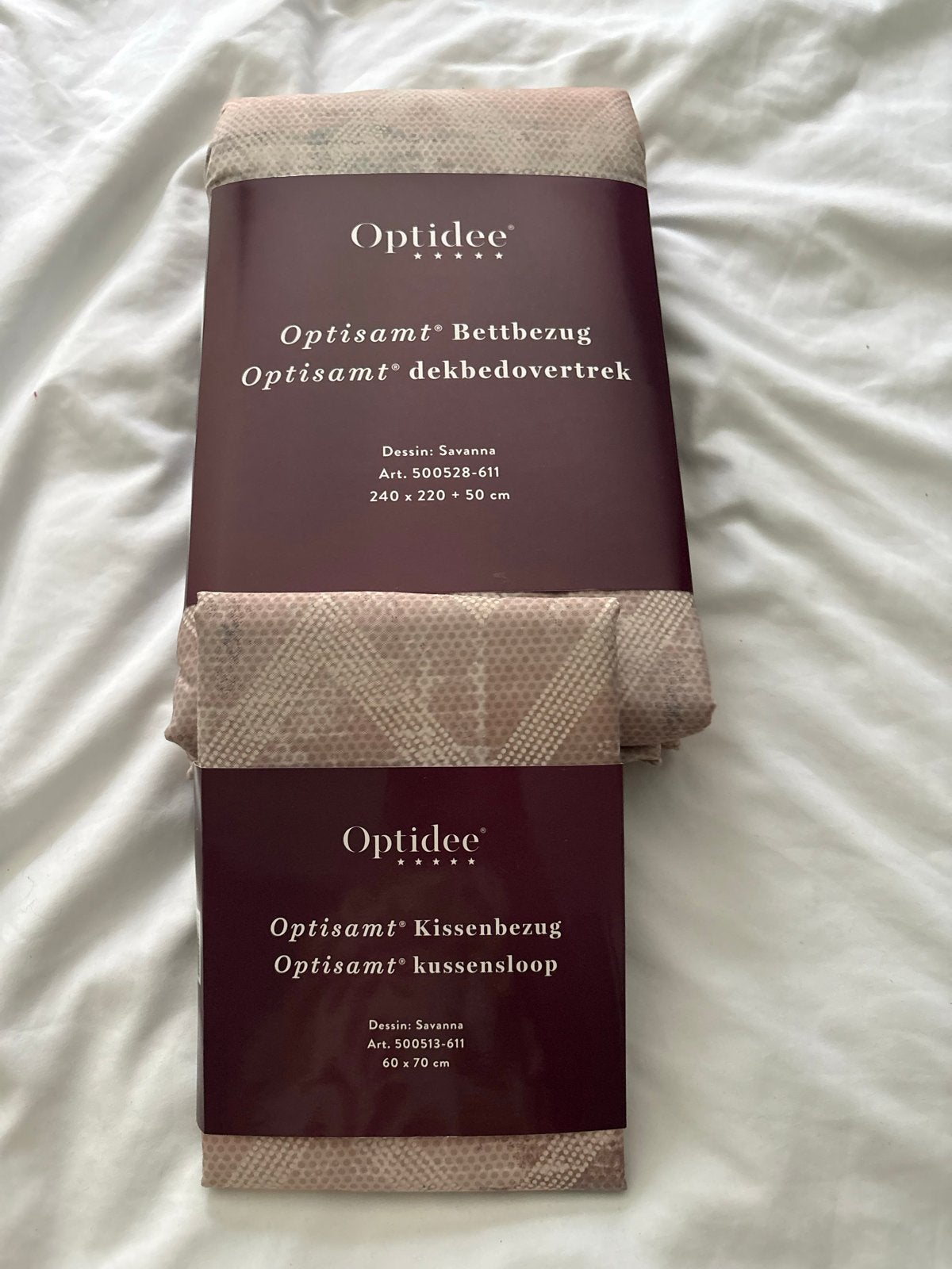 Optidee Optisamt Dekbedovertrek Savanna 240x220 cm, Dekbedovertrek, Overige materialen, Nieuw, Overige merken