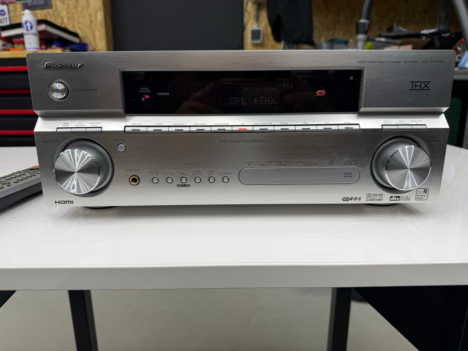 Pioneer VSX-2016AV-S THX 7.1 AV Receiver, Gebruikt, Ophalen of Verzenden, Pioneer, 120 watt of meer