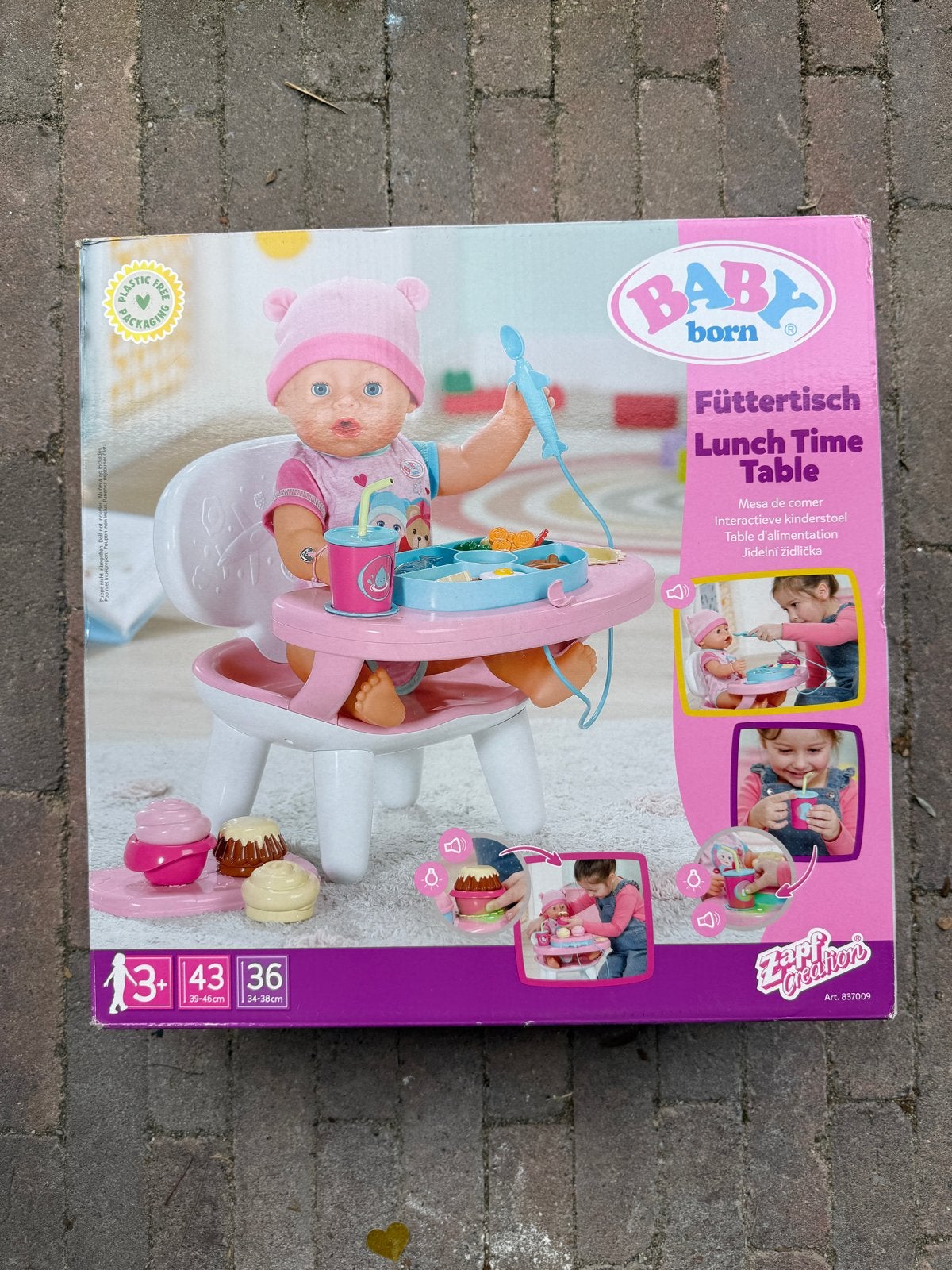 BABY born Füttertisch Lunch Time Table kinderstoel, Kinderen en Baby's, Babyborn, ., Nieuw, Ophalen of Verzenden