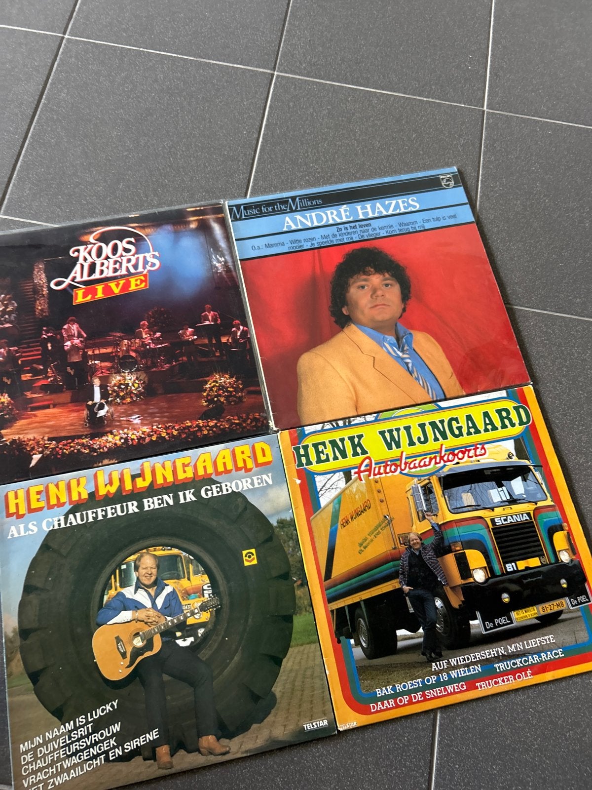Nederlandstalige LP's: André Hazes, Koos Alberts, Henk Wijng, LP, Gebruikt, Ophalen of Verzenden, Levenslied of Smartlap