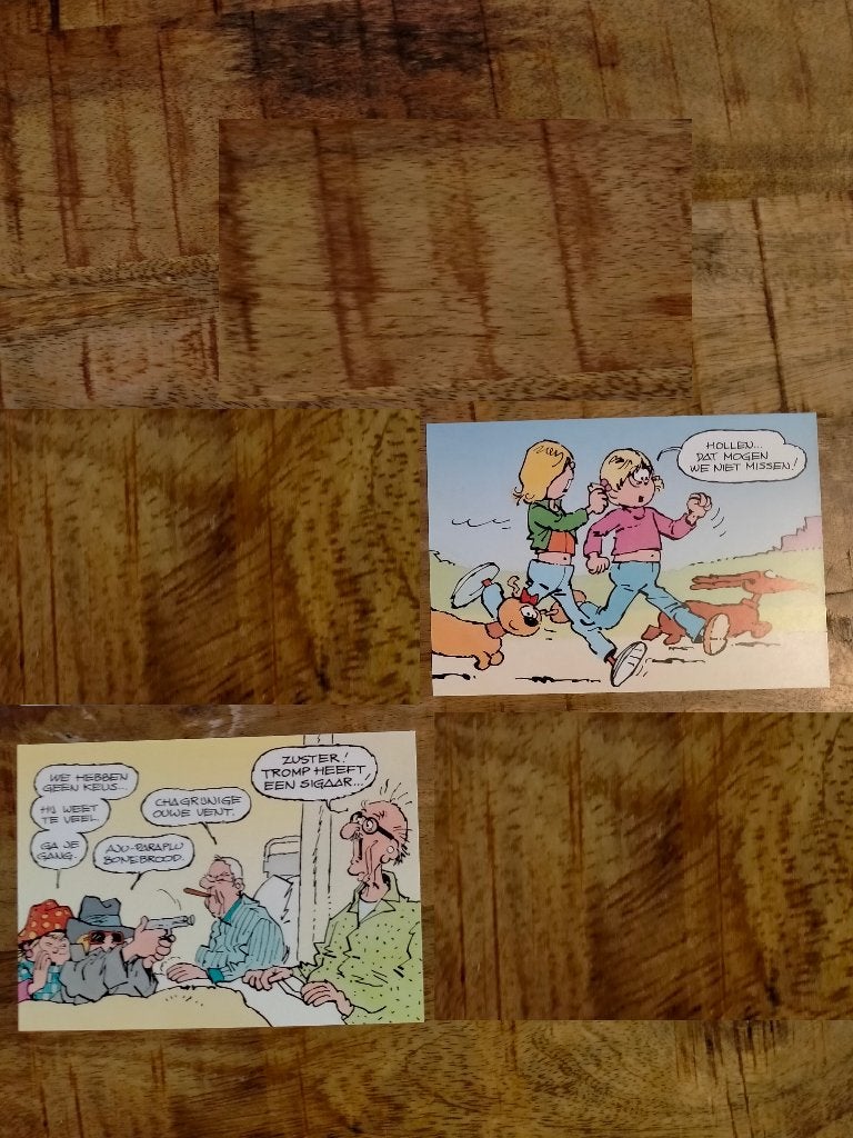 Jan Jans en de kinderen Jan Kruis ansichtkaarten vintage, Ophalen of Verzenden, Overige figuren, Zo goed als nieuw, Overige typen