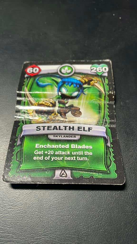 Skylanders Stealth Elf kaart gebruikt, Ophalen of Verzenden, Gebruikt, Losse kaart