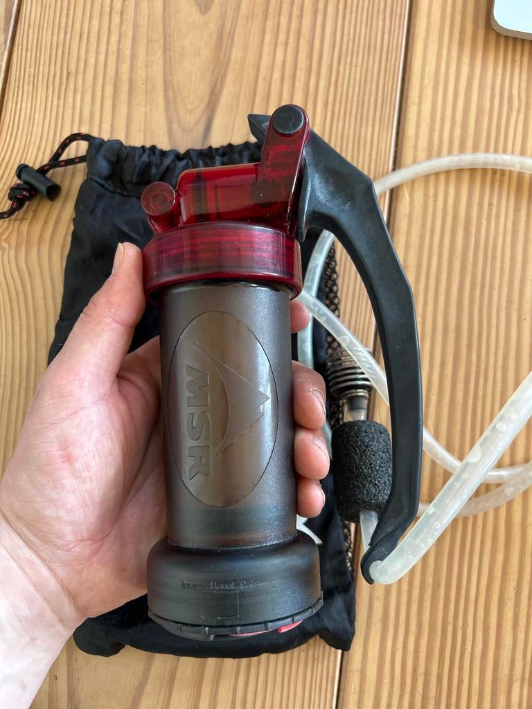 MSR Waterfilter - Draagbaar en Betrouwbaar, Ophalen of Verzenden, Gebruikt