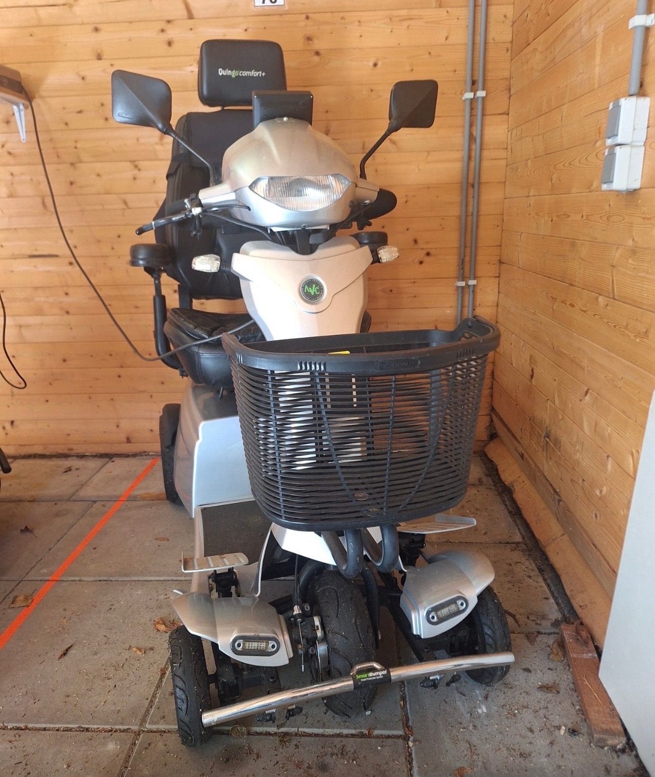 Scootmobiel Quingo comfort + Toura 2 !! Erg mooi, Ophalen, 15 km of minder, 11 t/m 15 km/u, Quingo