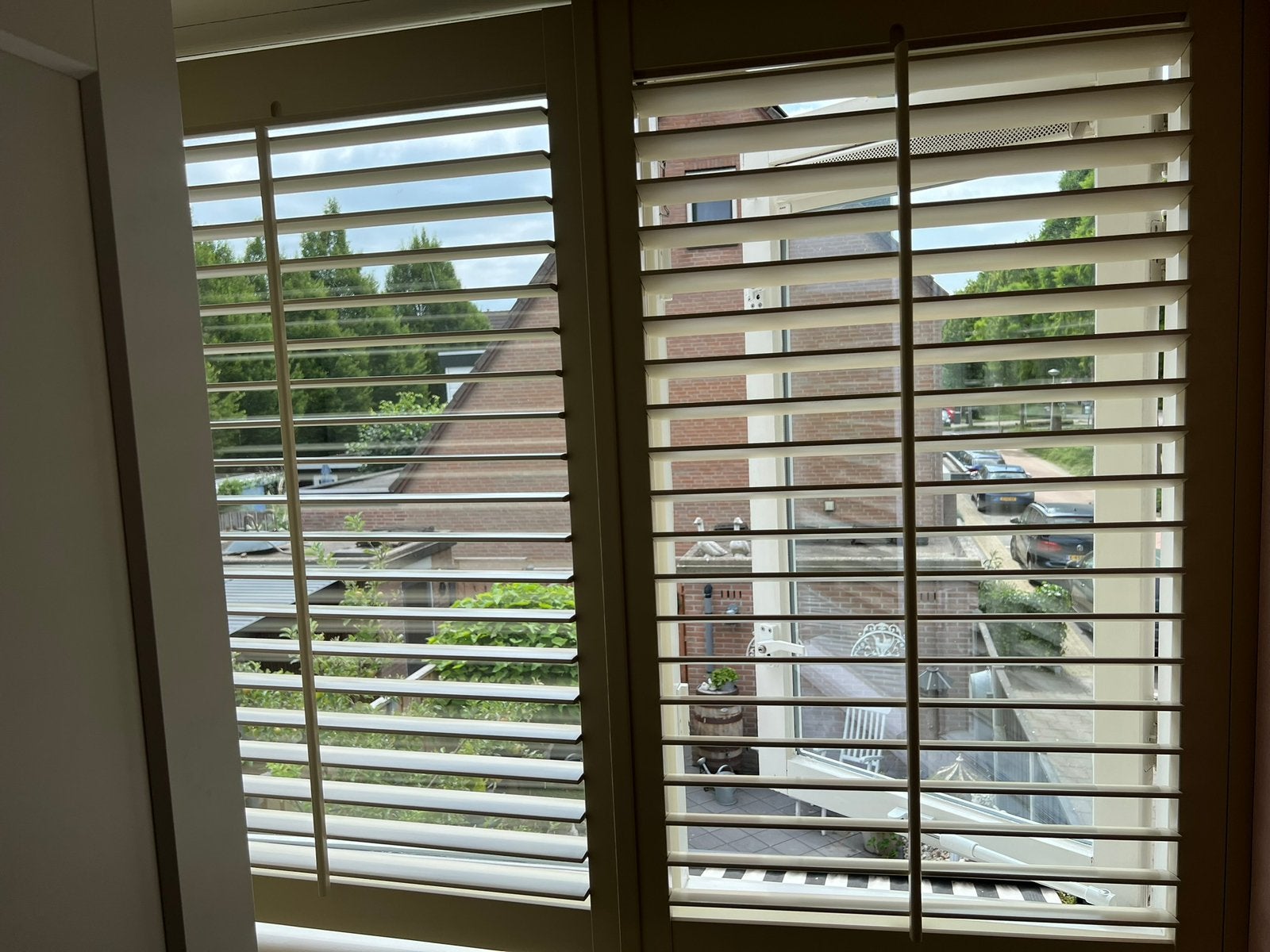 Shutters off white, Ophalen, Gebruikt, Overige merken, Wit