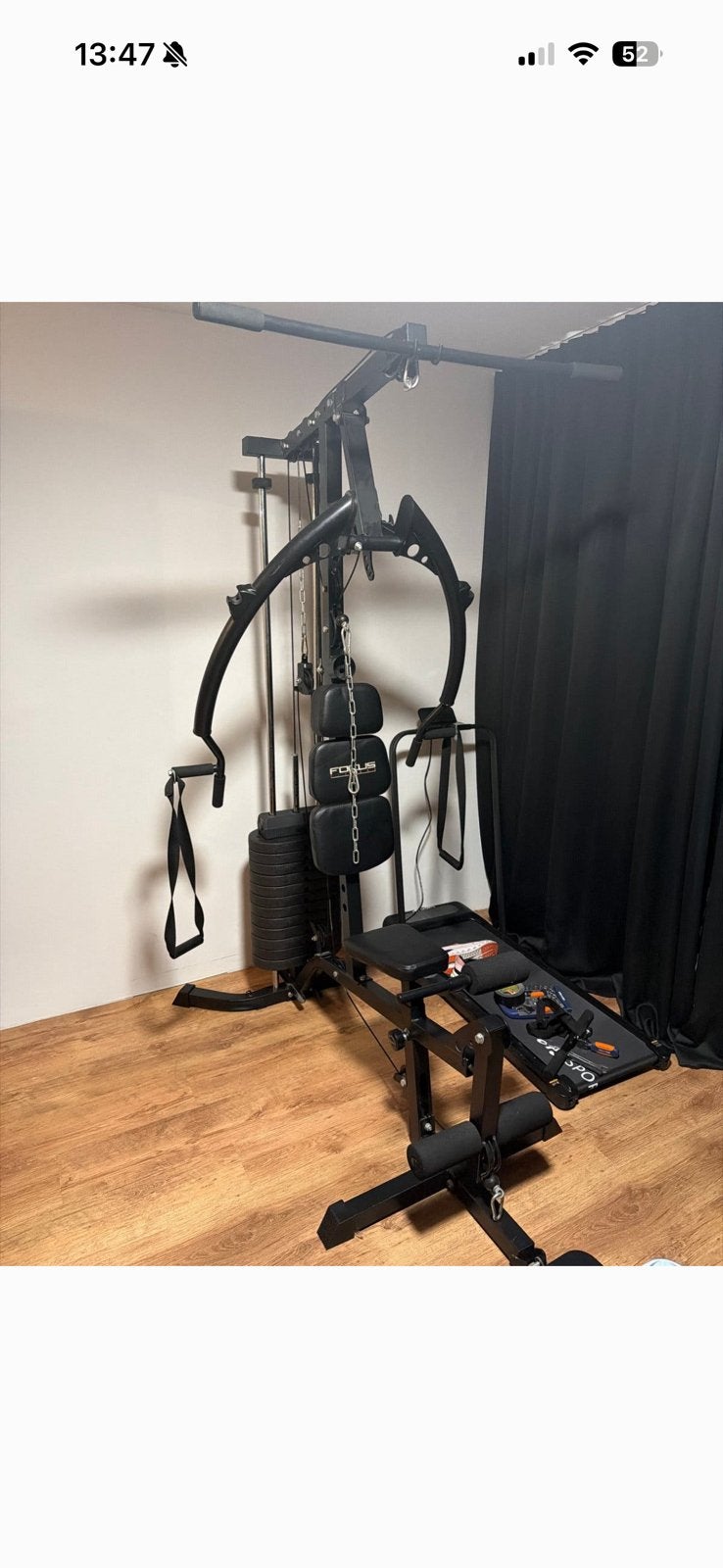 Focus krachtstation - compleet thuisfitness systeem, Sport en Fitness, Ophalen, Overige materialen, Gebruikt, Armen