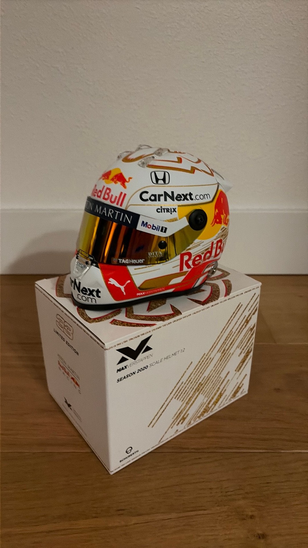 Max Verstappen schaal helm 1:2 seizoen 2020, Ophalen, Zo goed als nieuw, Formule 1