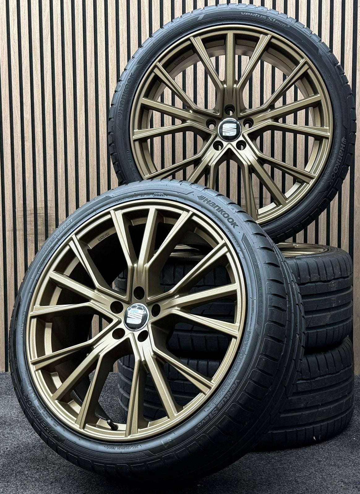 21 inch Avus AF18 - Tarraco Tiguan Kodiaq 5x112 ET30 Hankook, Ophalen, Banden en Velgen, 21 inch, .