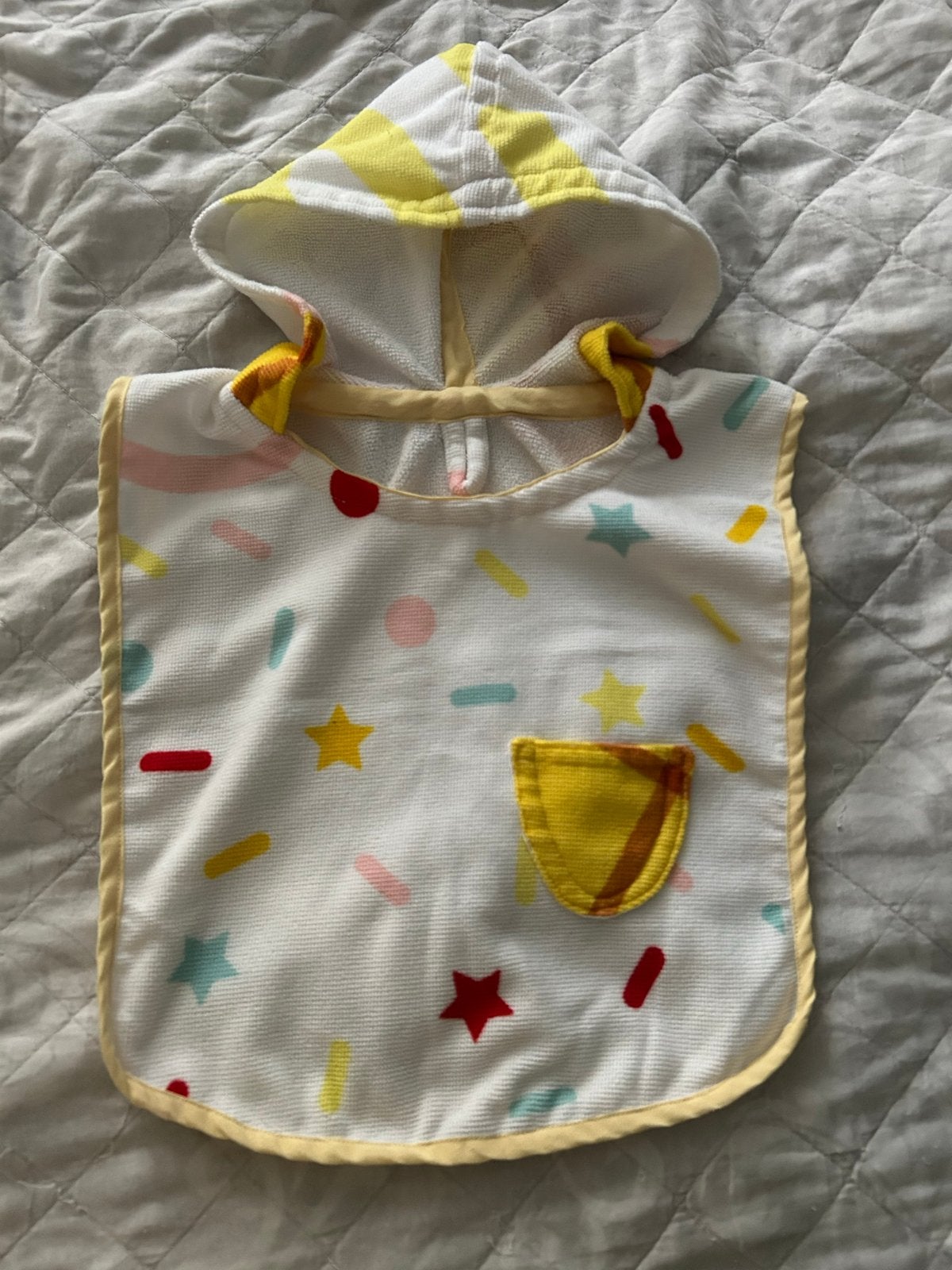 Handgemaakte Baby Handdoek Poncho, Ophalen of Verzenden, Zo goed als nieuw