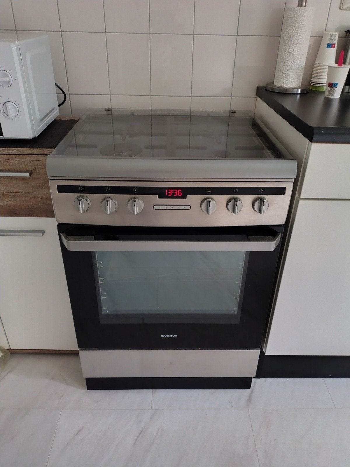 Complete fornuis met gas en bakoven., Witgoed en Apparatuur, Fornuizen, Ophalen, 60 cm of meer, 4 kookzones, Zo goed als nieuw