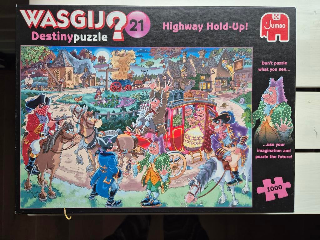 3x Wasgij puzzels 1000 stukjes, Hobby en Vrije tijd, Denksport en Puzzels, Ophalen of Verzenden, 500 t/m 1500 stukjes, Zo goed als nieuw