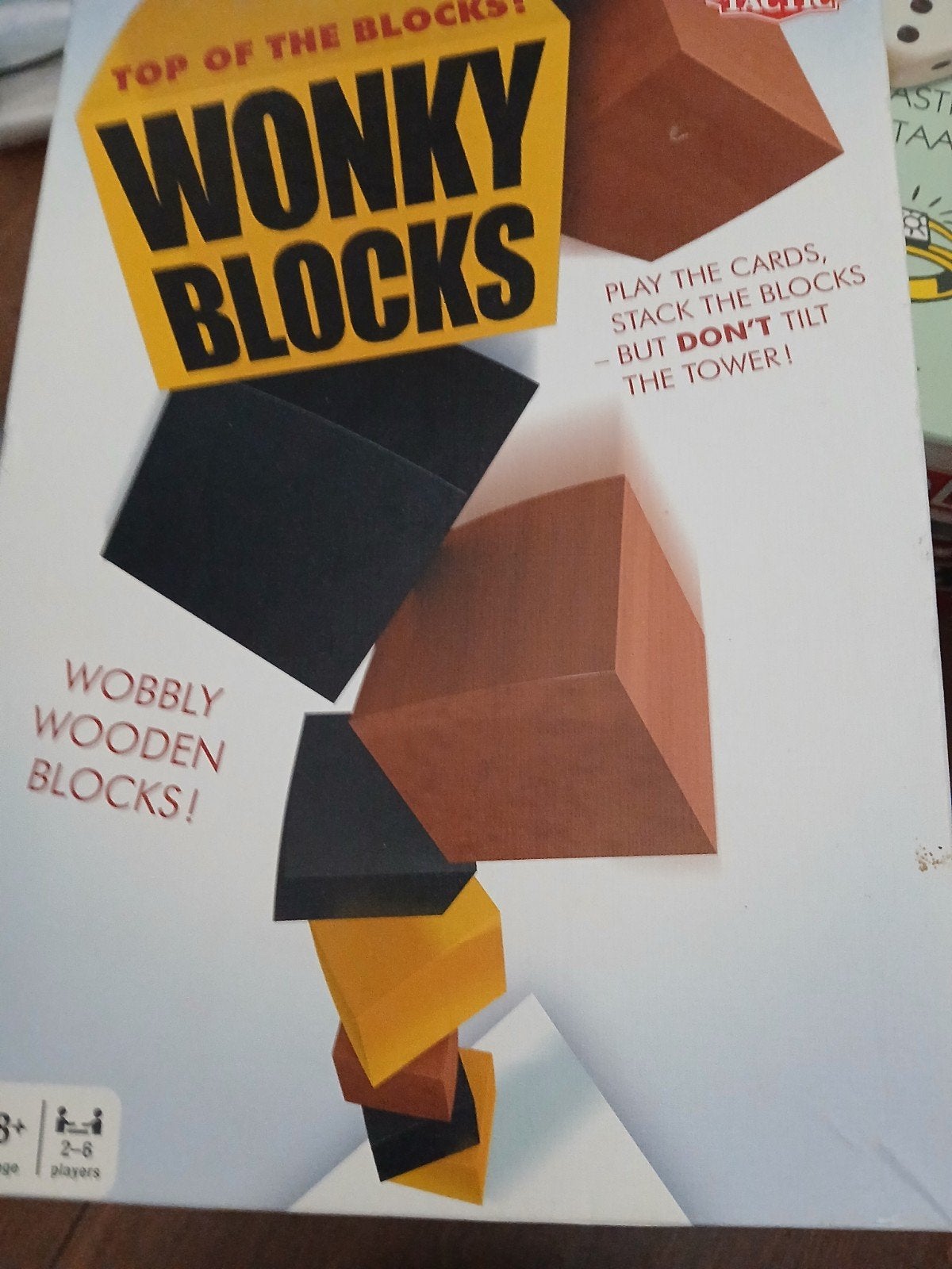 Wonky Blocks: Het wiebelige stapelspel voor 2-8 spelers, Drie of vier spelers, Ophalen, Gebruikt, Tactic