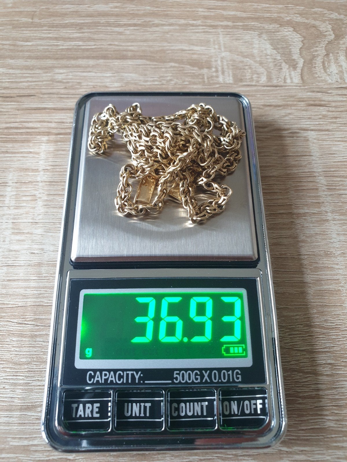 Prachtige 14K Gouden Ketting - 36.93 gram, Sieraden, Tassen en Uiterlijk, Kettingen, Ophalen of Verzenden, Gebruikt, Goud, Goud