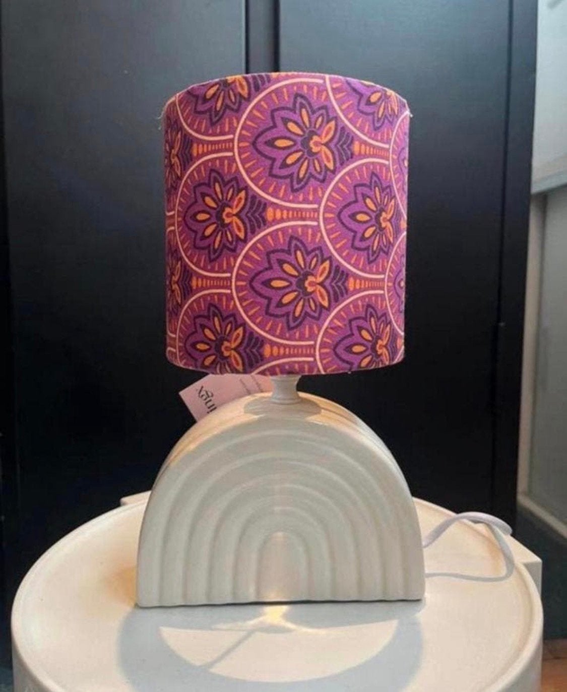 Sfeervolle vintage tafellamp! Nieuw, Oranje, Ophalen of Verzenden, Zo goed als nieuw, Vintage