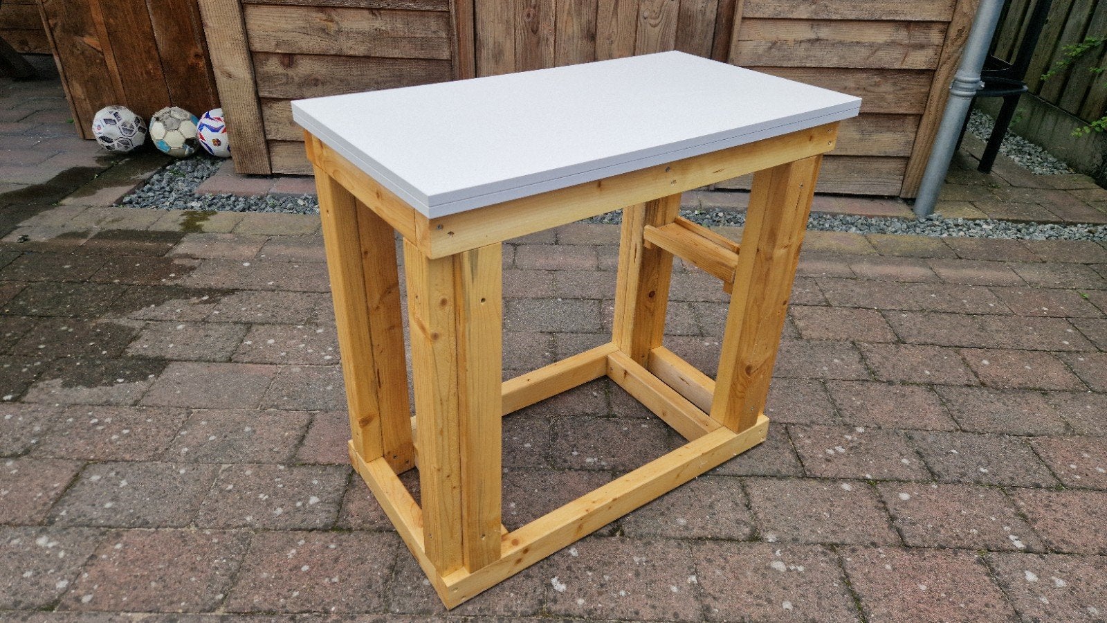 Aquarium standaard, zelf bouw, robuust, Ophalen, Gebruikt, Aquariummeubel