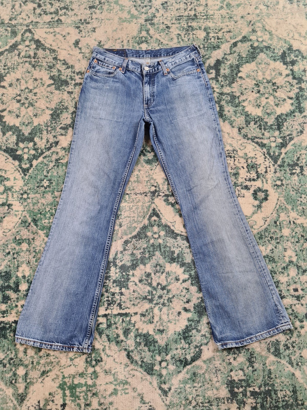 Levi's 529 bootcut W29 L32 Dames Tulsi2932 Blauw Mid-rise