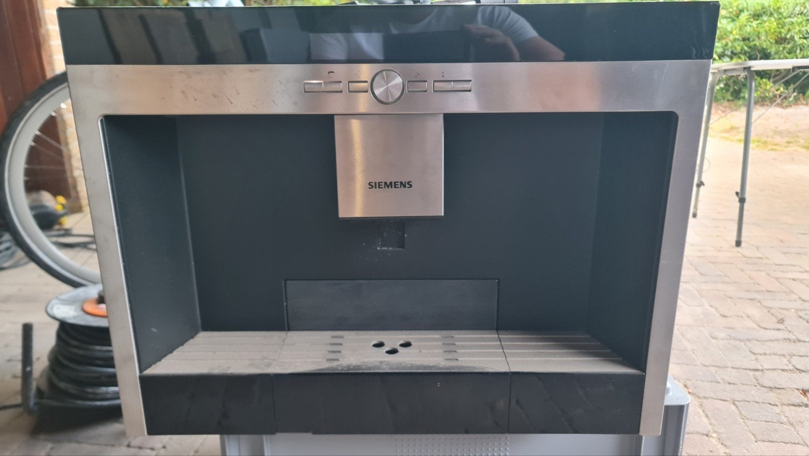 Siemens TK76K57 Koffiemachine - met wat Werkt, mist hoekje, Ophalen, Gebruikt, Koffiemachine, Koffiebonen