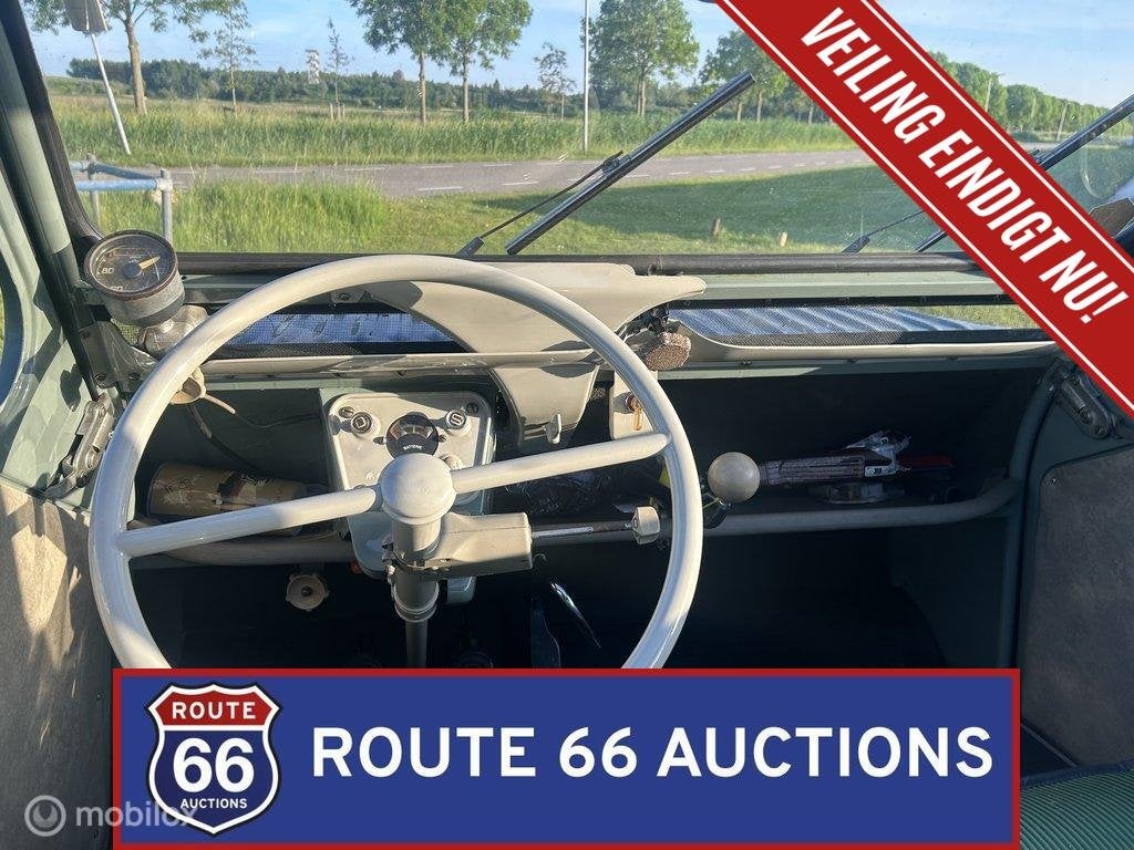 Citroën 2CV | 1962 | Route 66 Auctions, Auto's, Overige carrosserieën, Citroën, Zwart, Bedrijf