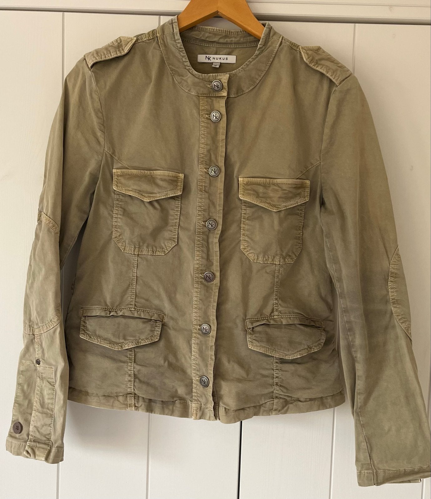 Nukus jasje maat M, Ophalen of Verzenden, Zo goed als nieuw, Maat 38/40 (M), Beige