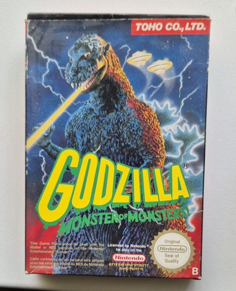 Godzilla: Monster of Monsters! NES (Compleet in doos), 1 speler, Ophalen of Verzenden, Gebruikt, Vanaf 7 jaar
