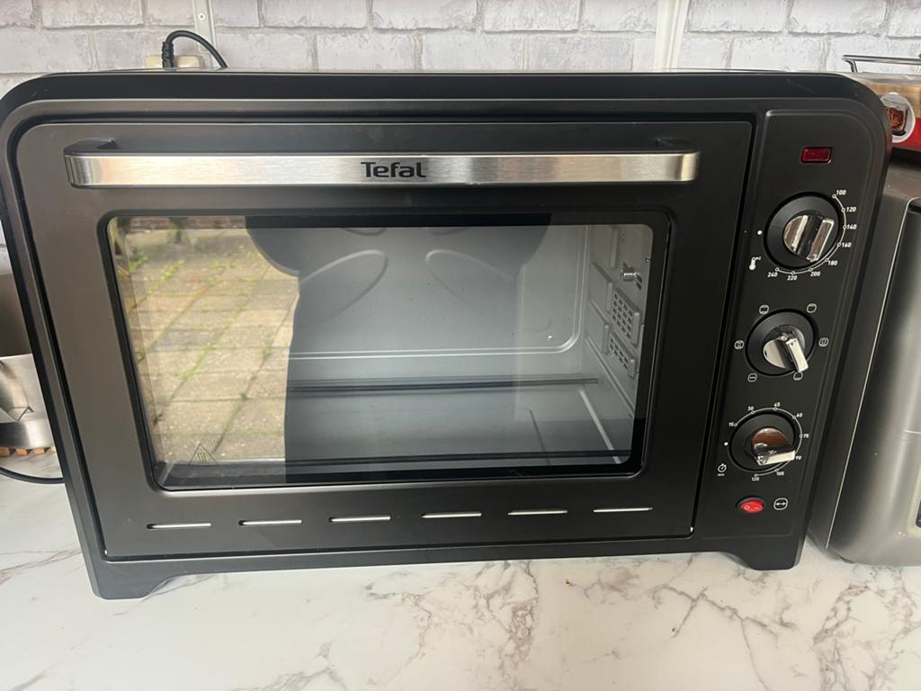 Tefal Optimo Oven OF4958 Zwart - Zo goed als nieuw, Witgoed en Apparatuur, Ovens, Minder dan 45 cm, Hete lucht, Tefal, Ophalen of Verzenden