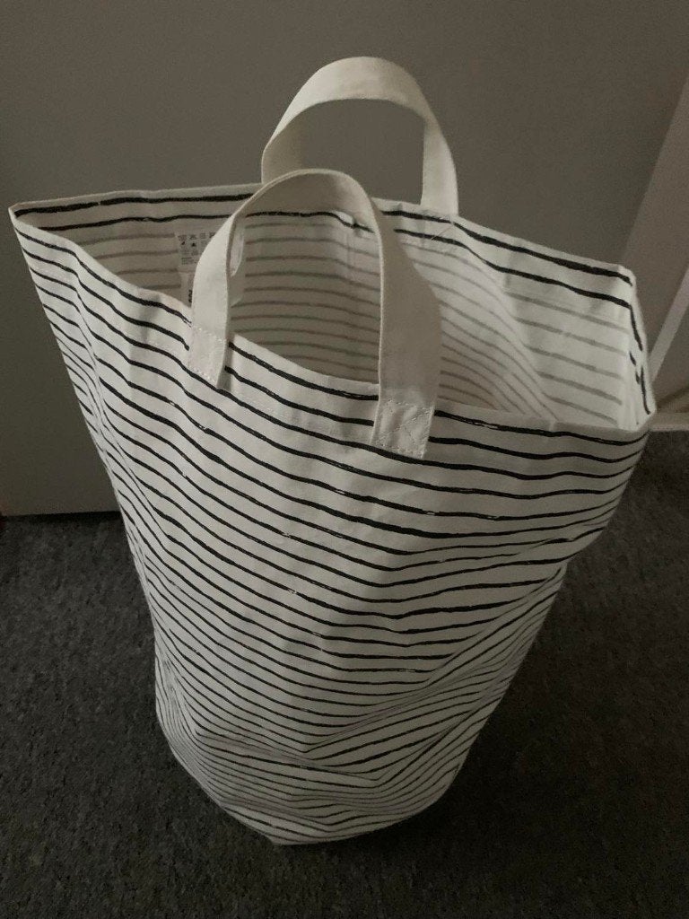 IKEA (nieuw) gestreepte waszak/opbergtas 60x35 cm, Ophalen of Verzenden, Nieuw