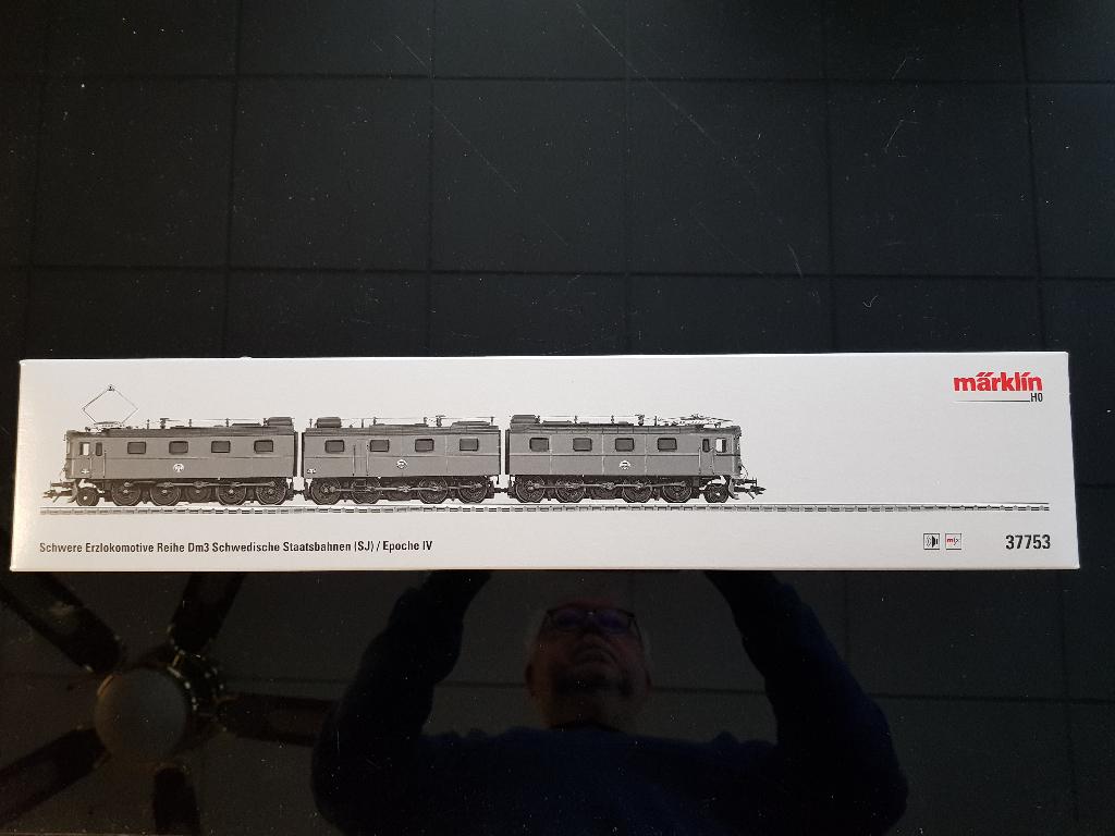 Märklin 37753 Zware elektrische locomotief Serie Dm3 van SJ, Hobby en Vrije tijd, Modeltreinen | H0, Wisselstroom, Ophalen of Verzenden
