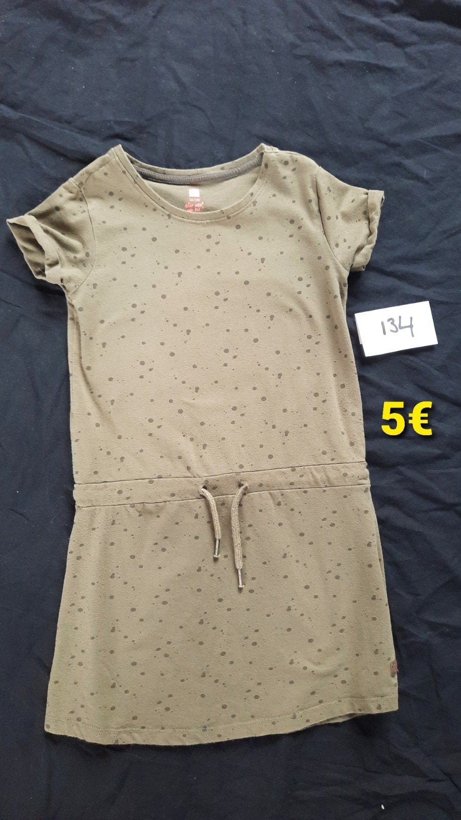 Leuk meisjesjurkje met stippen, maat 134, Kinderen en Baby's, Kinderkleding | Maat 134, Gebruikt, Meisje, Ophalen of Verzenden