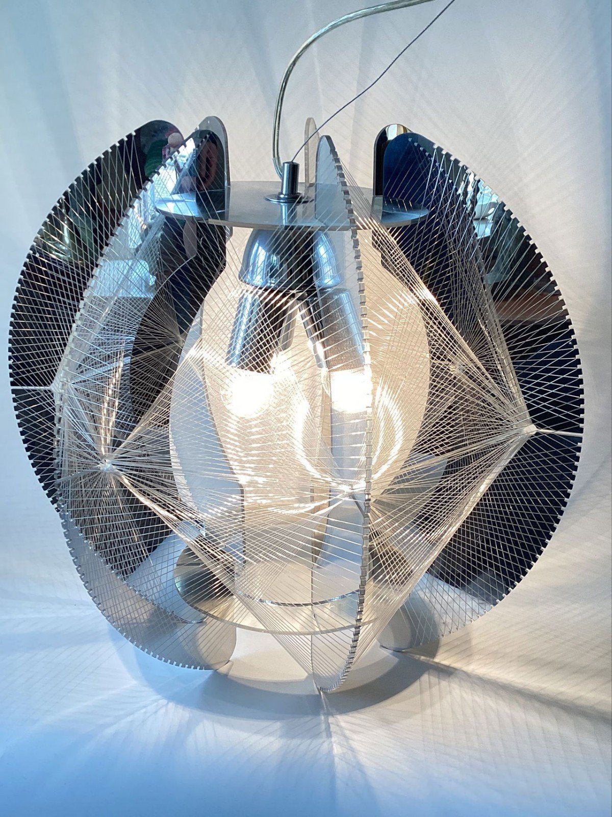 Paul Secon stijl hanglamp - 3 fittingen, Ophalen of Verzenden