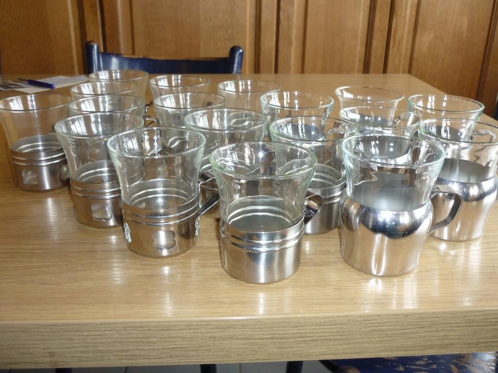 Vintage theeglazen, Ophalen of Verzenden, Glas, Overige stijlen, Glas of Glazen