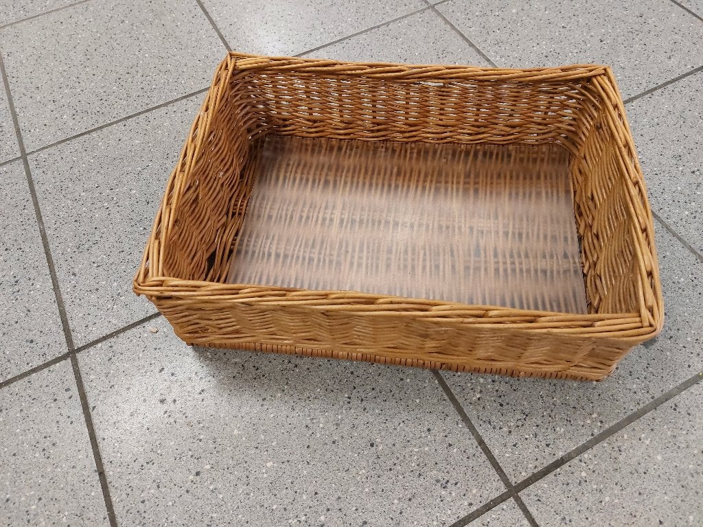 Rieten mand, Huis en Inrichting, Ophalen, Rechthoekig, Riet
