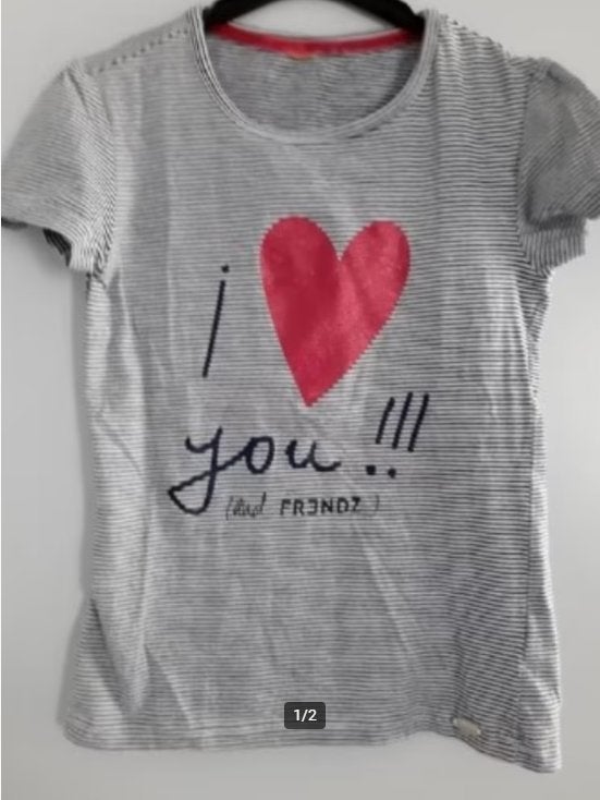 Frendz T Shirt maat 128, Kinderen en Baby's, Meisje, Frendz, Ophalen of Verzenden, Zo goed als nieuw