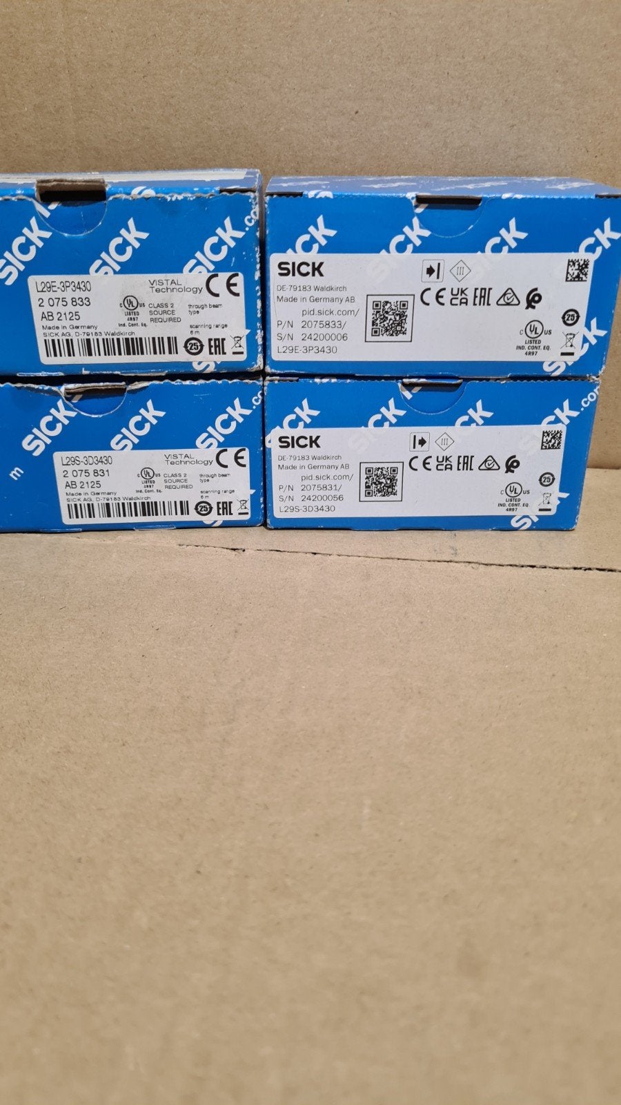 Sick l29e 3p3430 l29s 3d3430 photoelecttic saferty sensor, Hobby en Vrije tijd, Elektronica-componenten, Ophalen of Verzenden