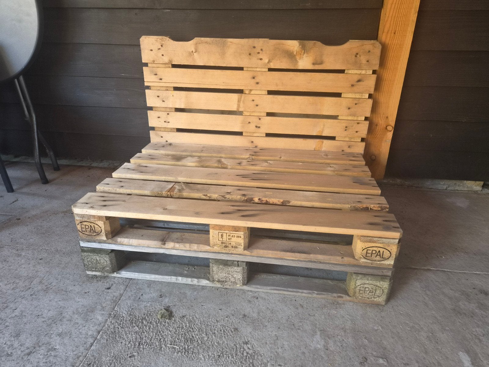 leuke pallet tuinbank, Ophalen, Zo goed als nieuw, Pallet, Minder dan 200 cm