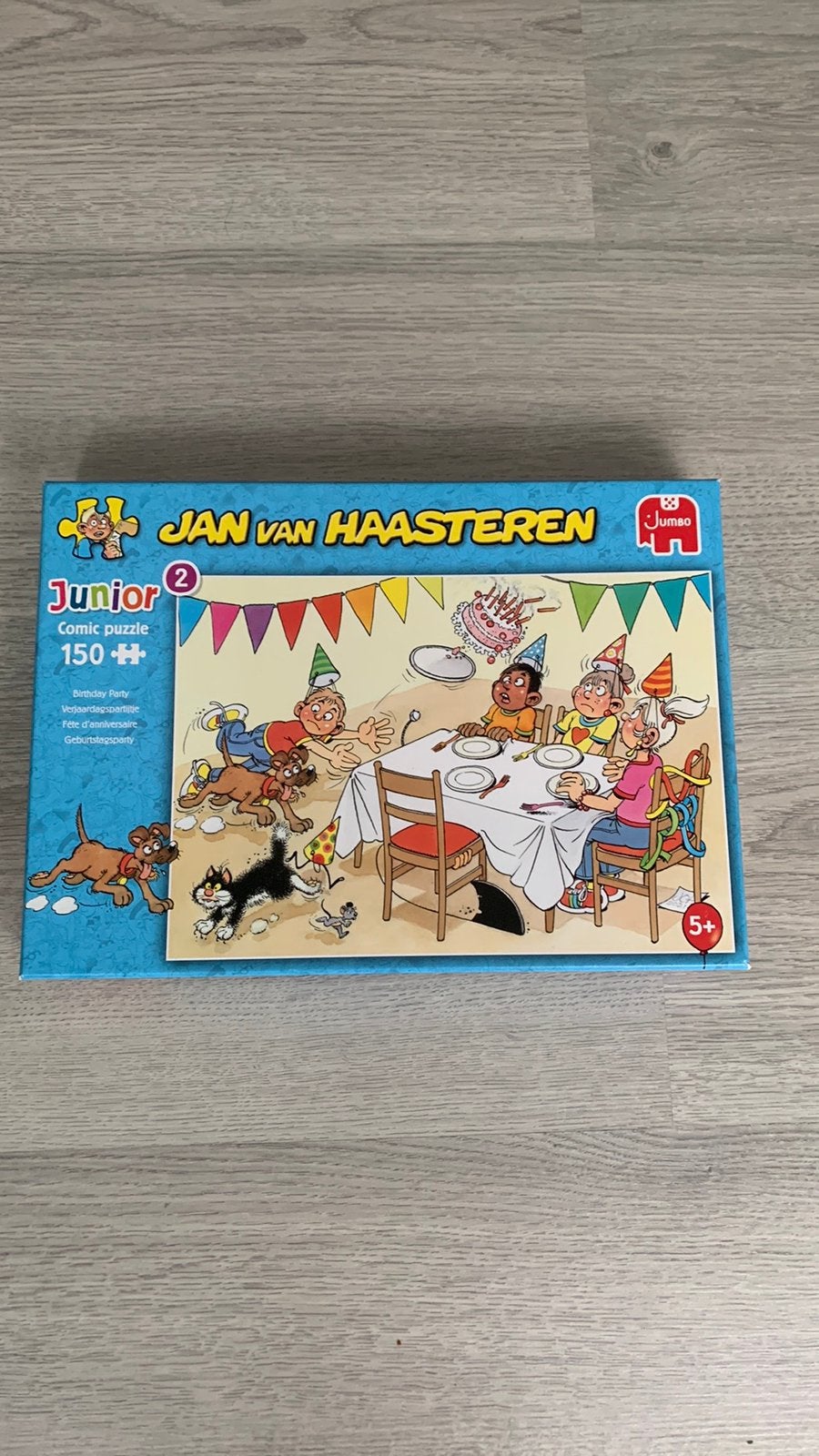 Jan van Haasteren junior 2 verjaardagpartijtje, Ophalen of Verzenden, Meer dan 50 stukjes, Zo goed als nieuw, 6 jaar of ouder