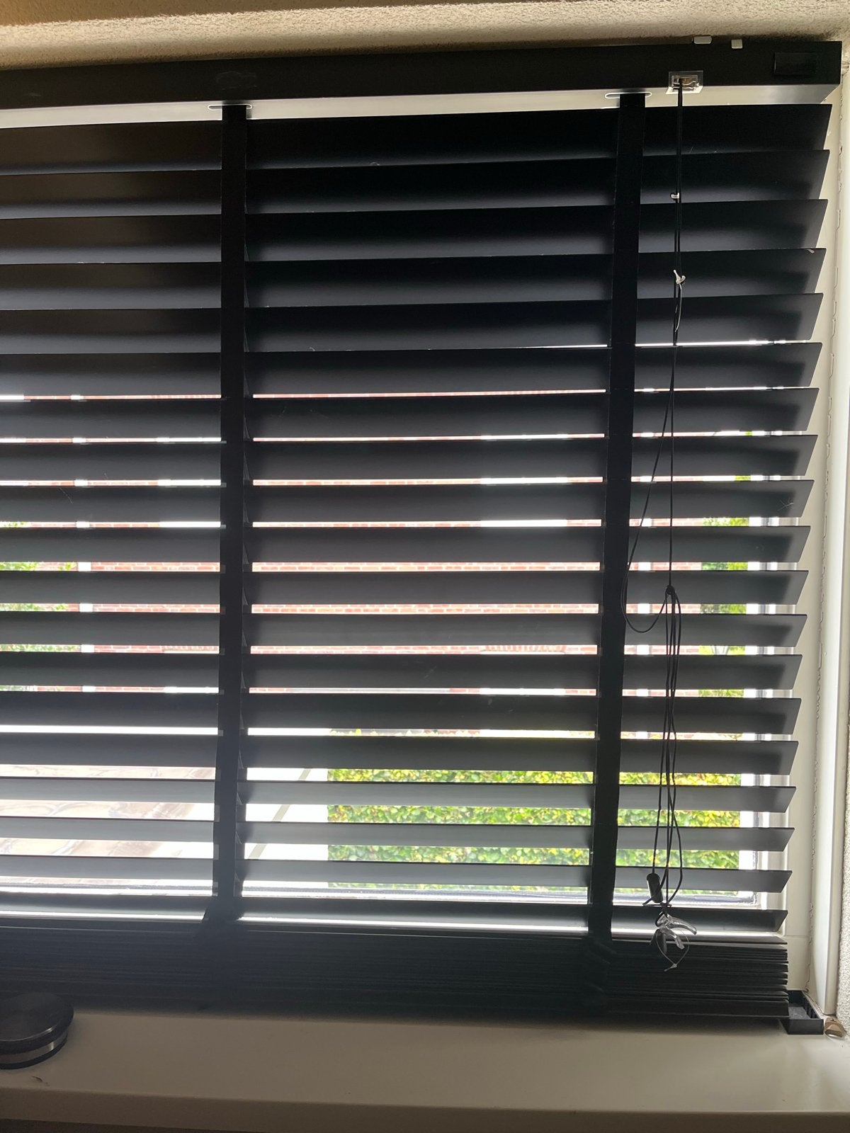 Zwarte houten jaloezieën 70x175cm (5 stuks) nieuw in de doos, Zwart, Hout, Nieuw, Ophalen of Verzenden