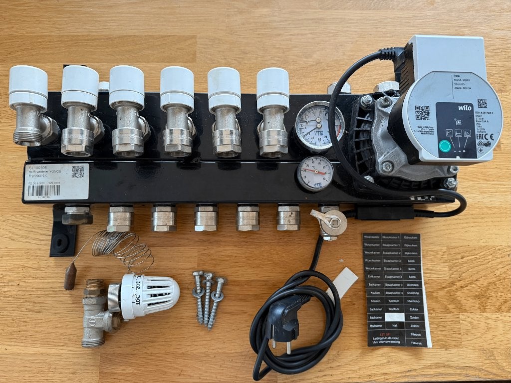 Vloerverwarming verdeler, Ophalen, Gebruikt, Minder dan 30 cm, Overige typen