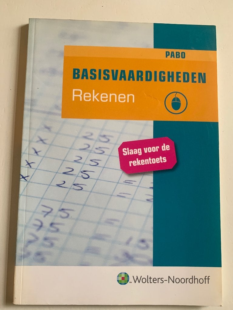 Basisvaardigheden rekenen PABO, Boeken, Zo goed als nieuw, Noordhoff Uitgevers, Beta, HBO