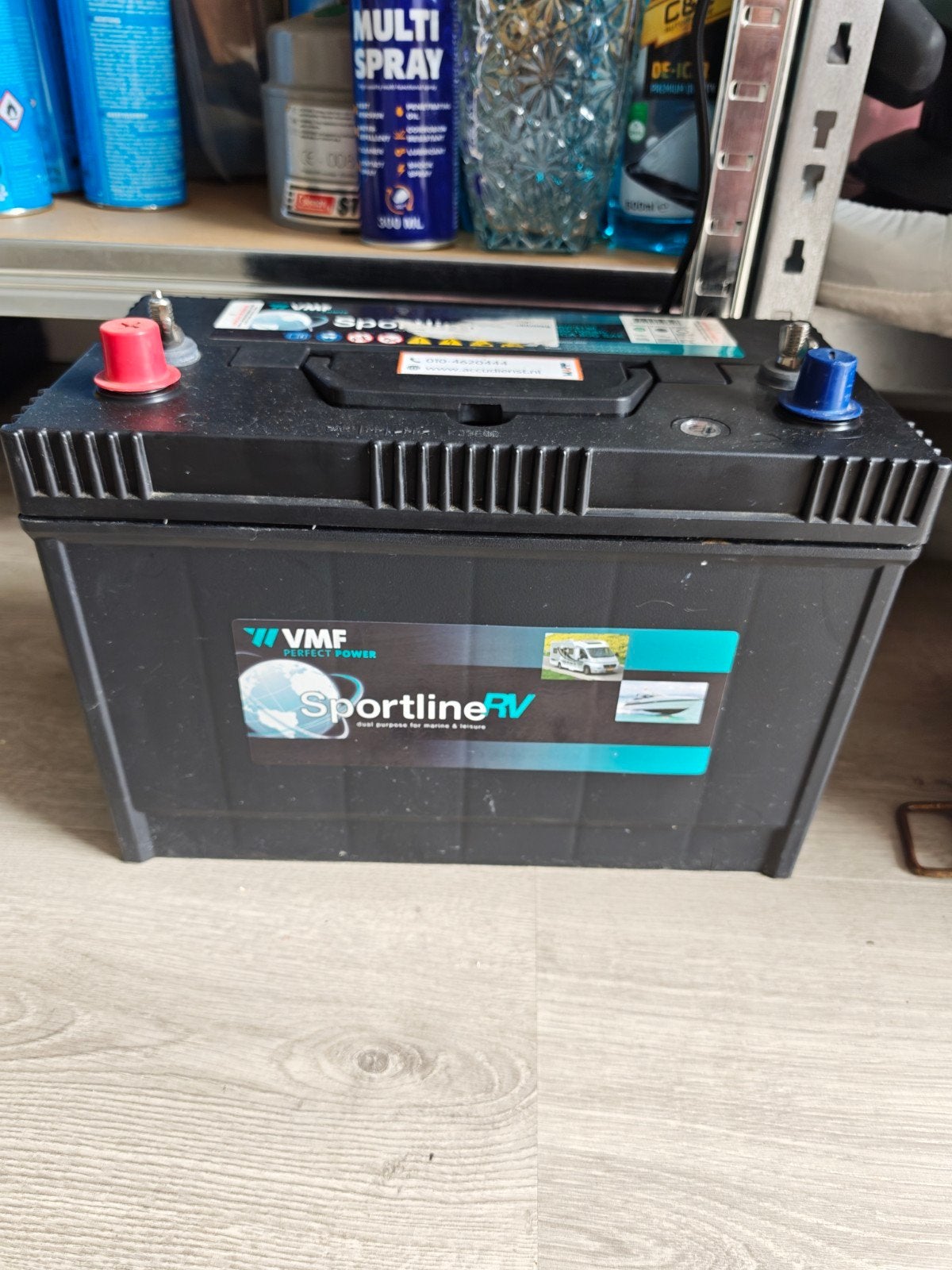 VMF Sportline RV Accu met draagbare accubak, Gebruikt, Universele onderdelen