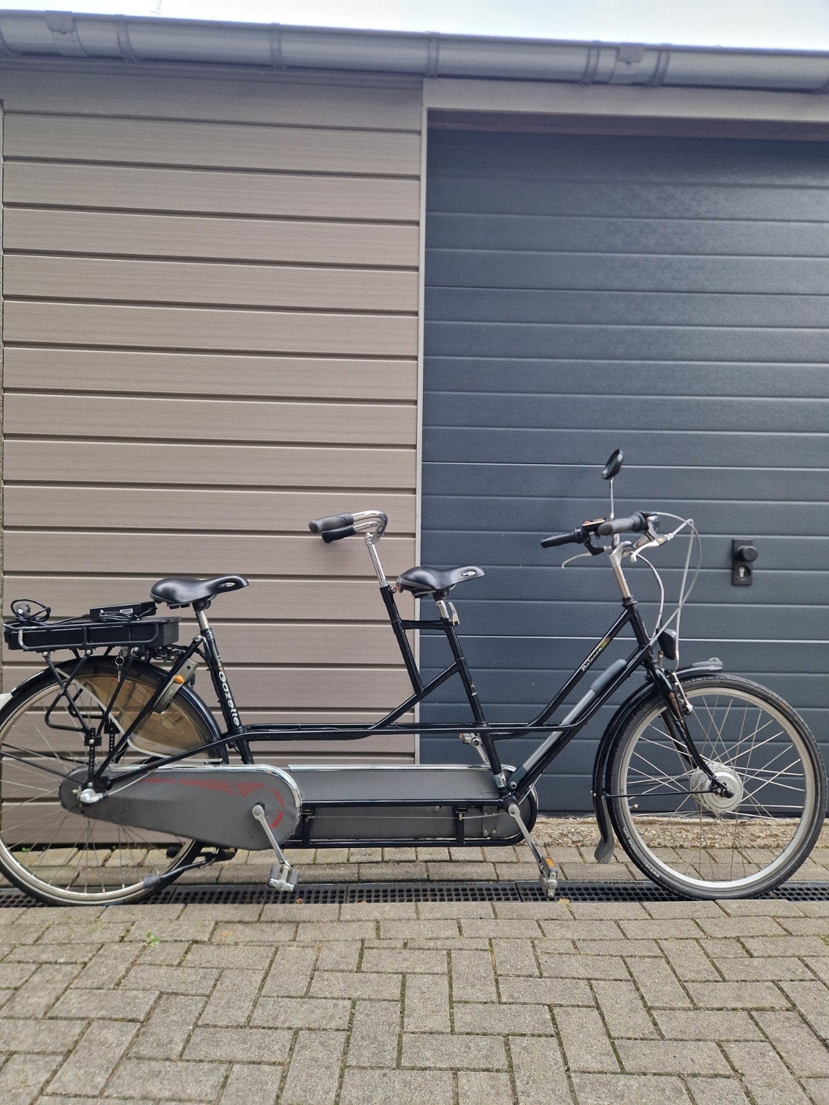 Gazelle balance elektrische tandem/E-bike - 28 inch - zwart, Fietsen en Brommers, 53 tot 57 cm, Minder dan 10 versnellingen, Gebruikt