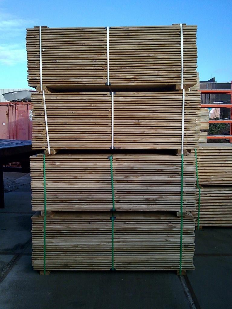 nwe planken grenen geimpregneerd +/- 180x14x1,6 cm, Minder dan 25 mm, Grenen, Nieuw, Plank