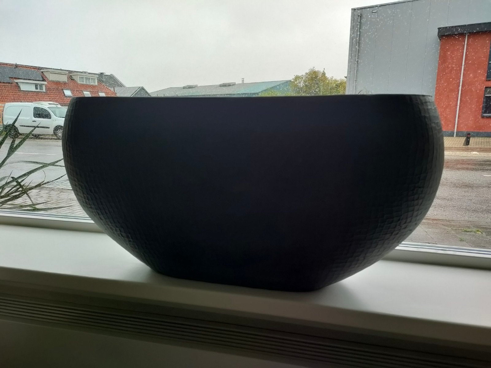 Grijze bloempot voor binnen - 85x33x40 cm, Tuin en Terras, Binnen, Zo goed als nieuw, Rechthoekig, 40 tot 70 cm