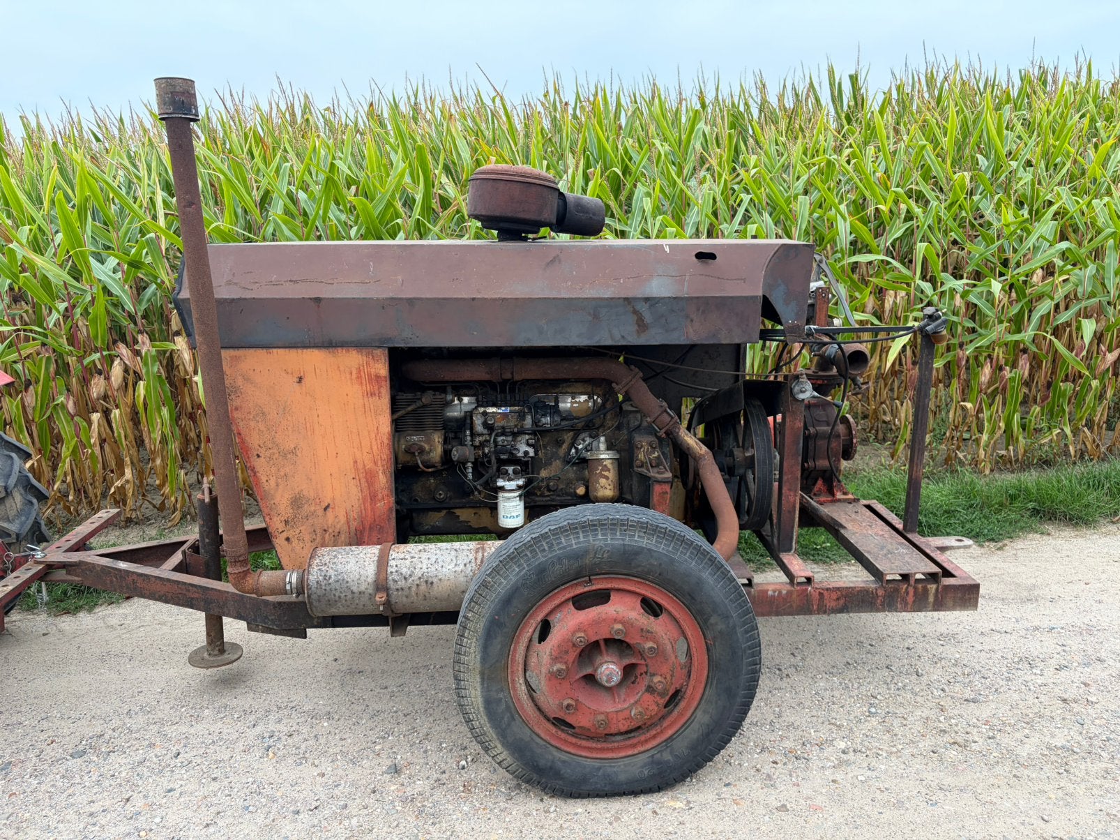 DAF/Stork Pompset beregening, Ophalen