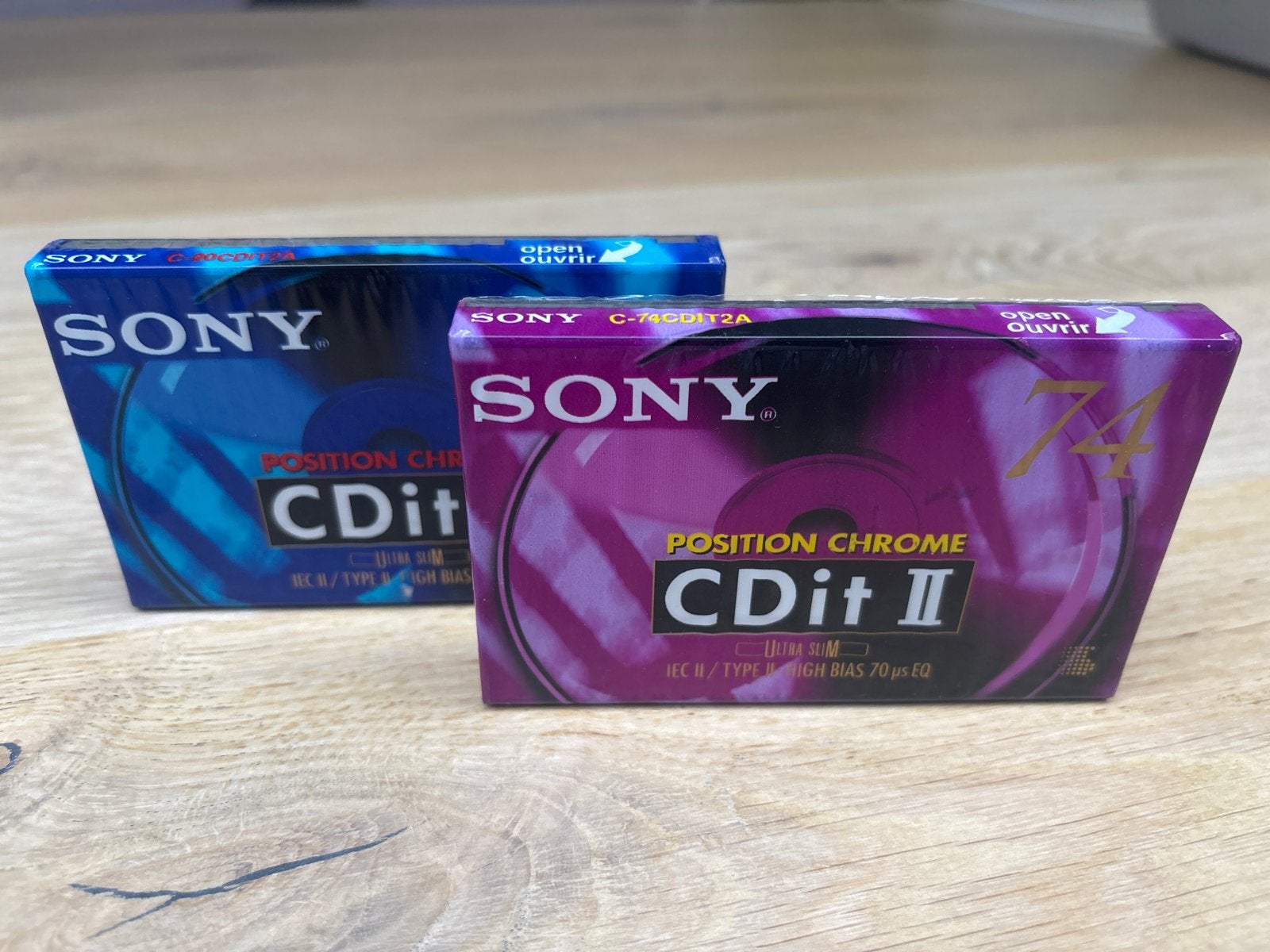 Nieuwe Sony CDit II cassettebandjes 74 min en 90 min, Cd's en Dvd's, Cassettebandjes, Ophalen of Verzenden, Nieuw in verpakking