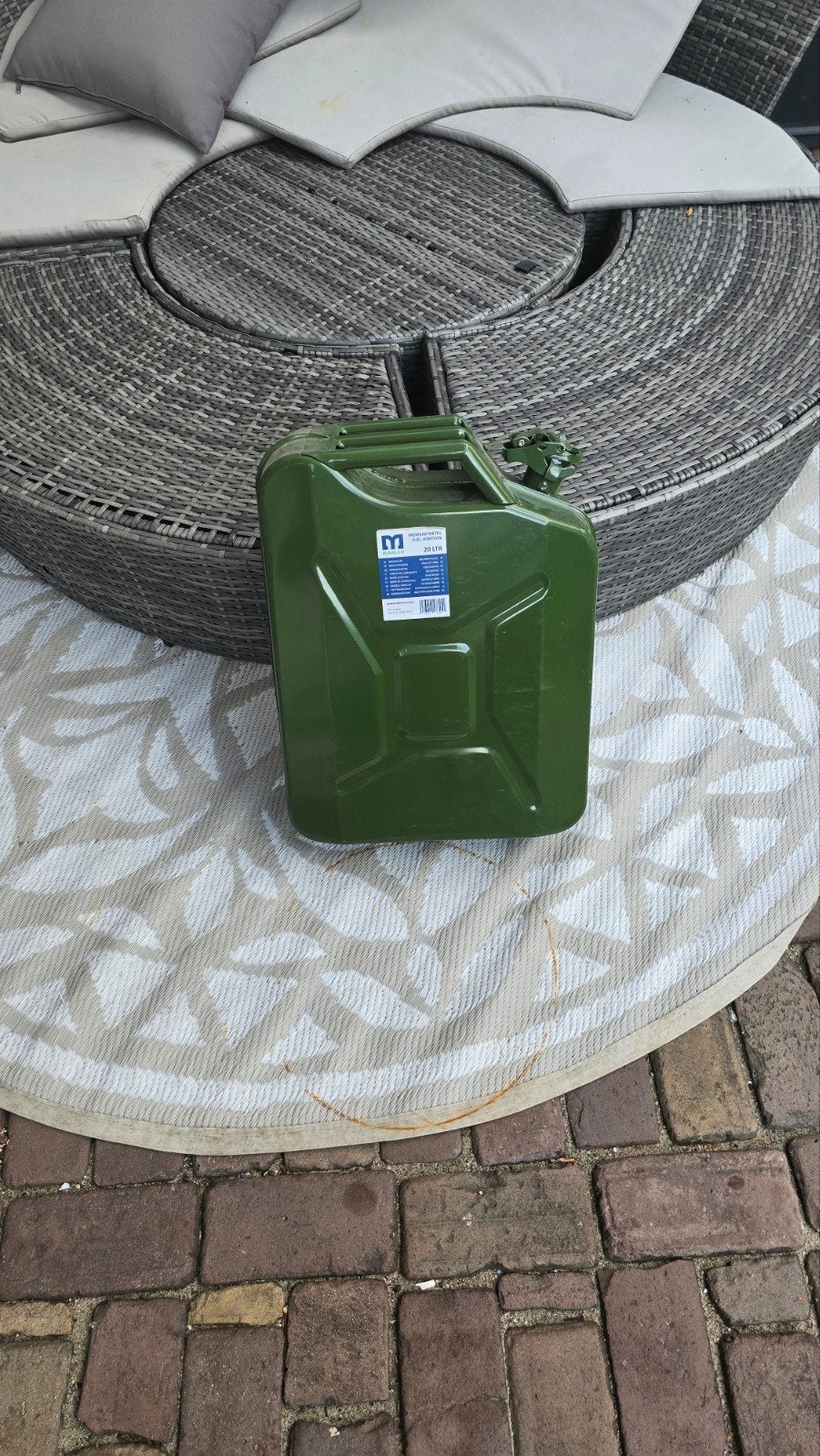 20 liter benzynę Jerrycan, Ophalen, Overige typen