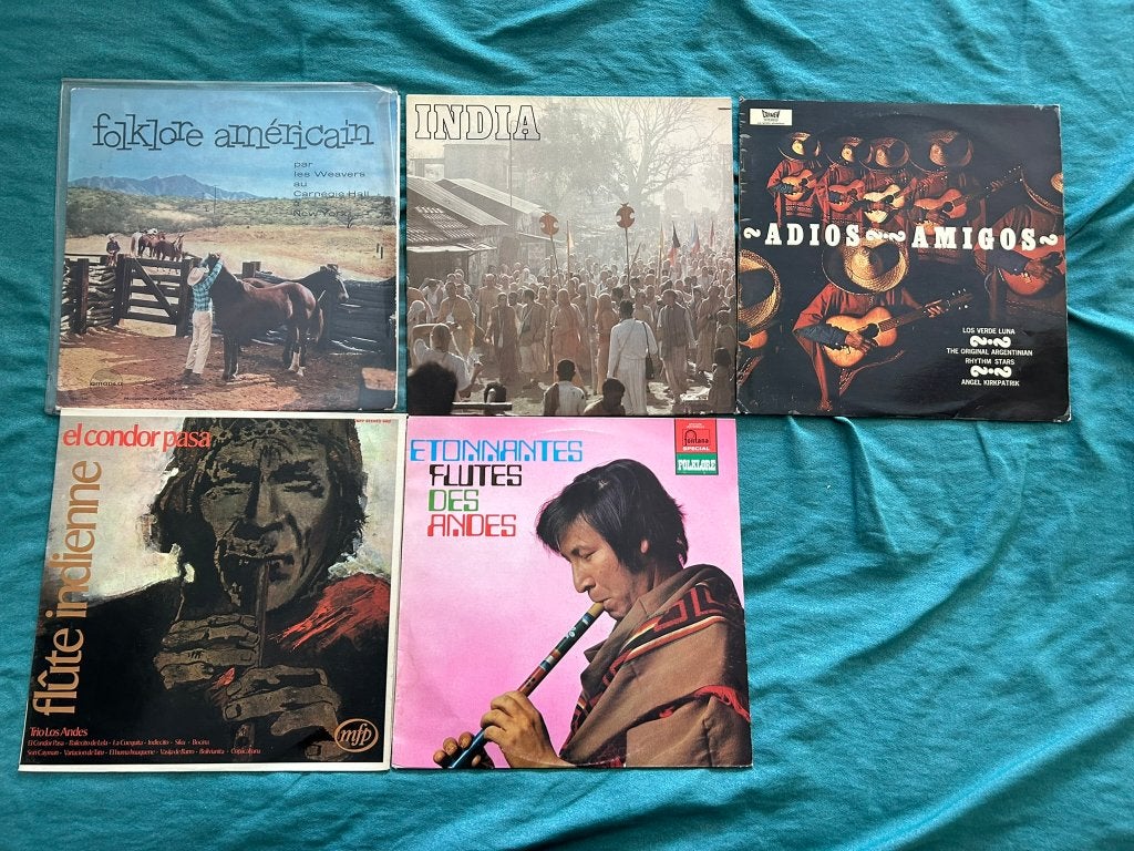 8 LP's Inheemse muziek (ook per stuk te koop), LP, Gebruikt, Traditioneel en Volksmuziek, Ophalen of Verzenden